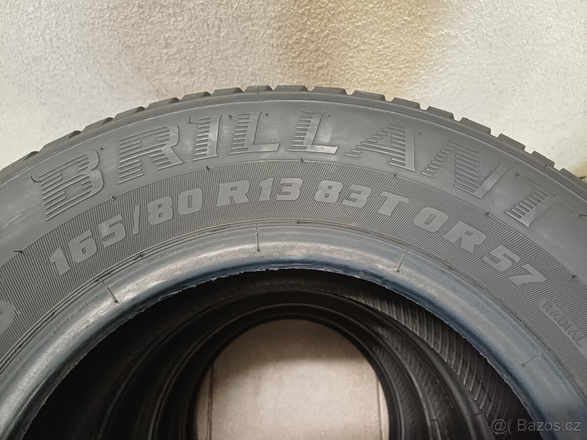 LETNÍ pneu Barum 165/80/r13 4ks - 3