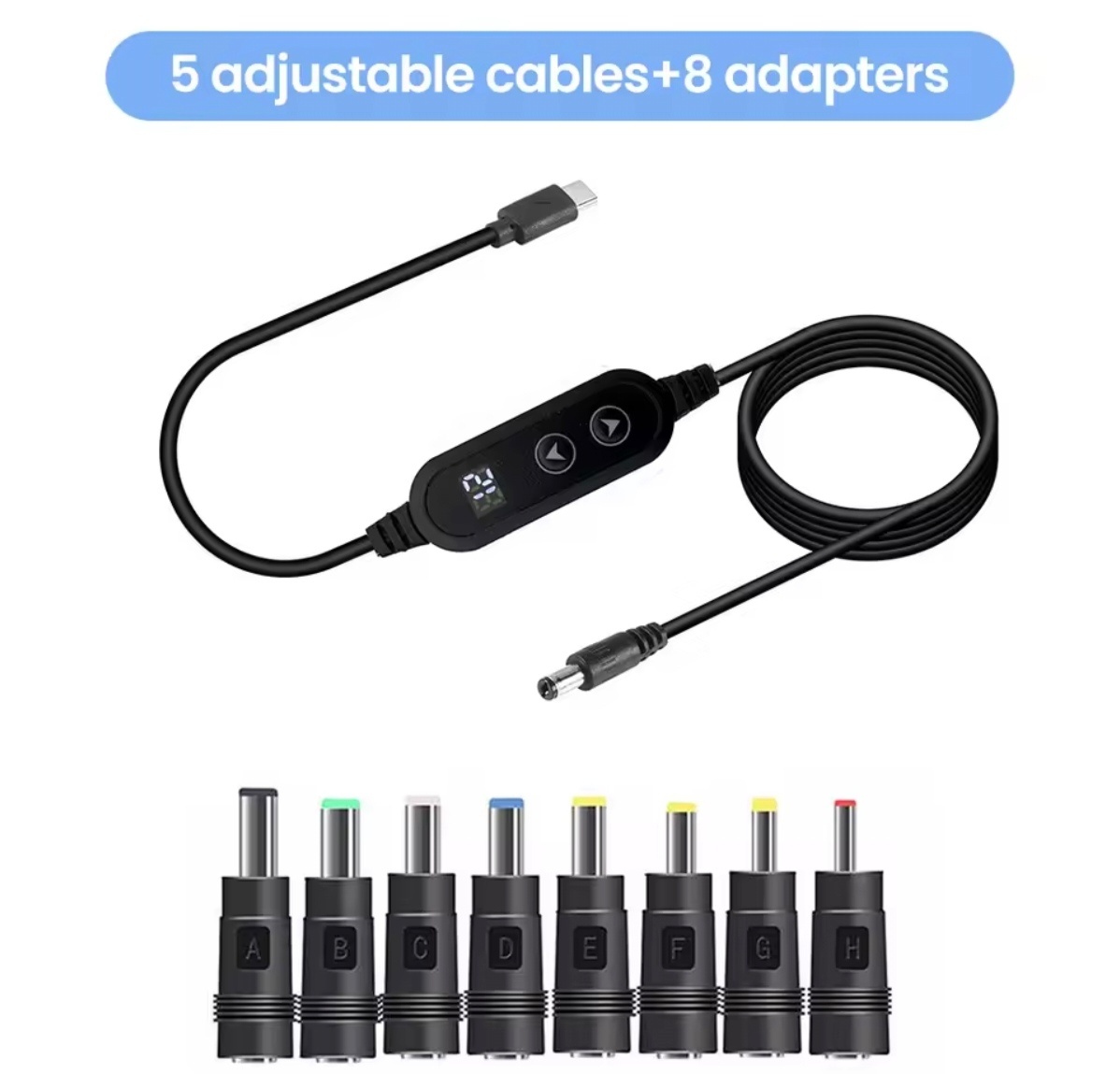 Nabíječka do auta 5x USB a 25W 220V. - 3