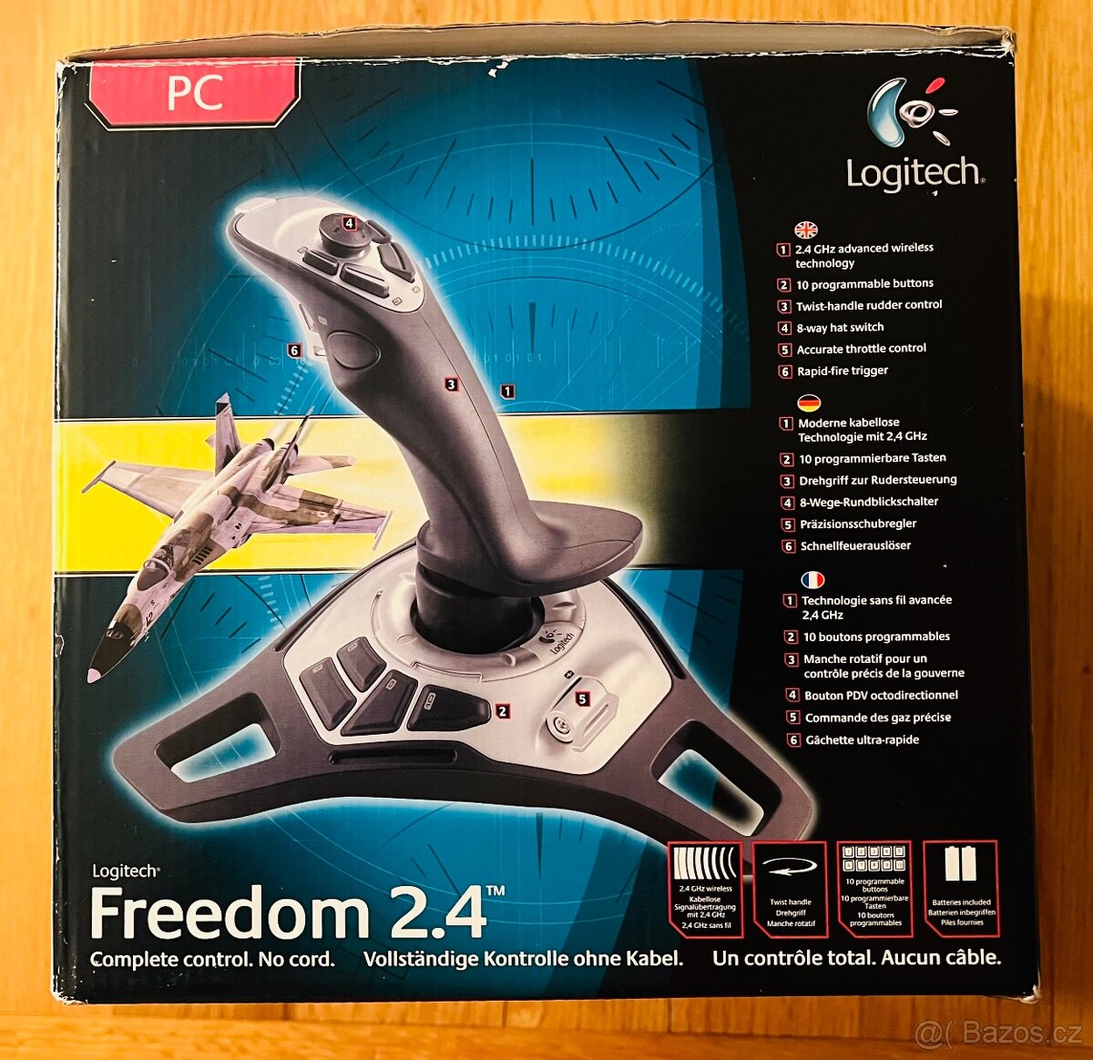 Bezdrátový joystick Logitech Cordless Freedom 2.4 | NOVÝ - 3