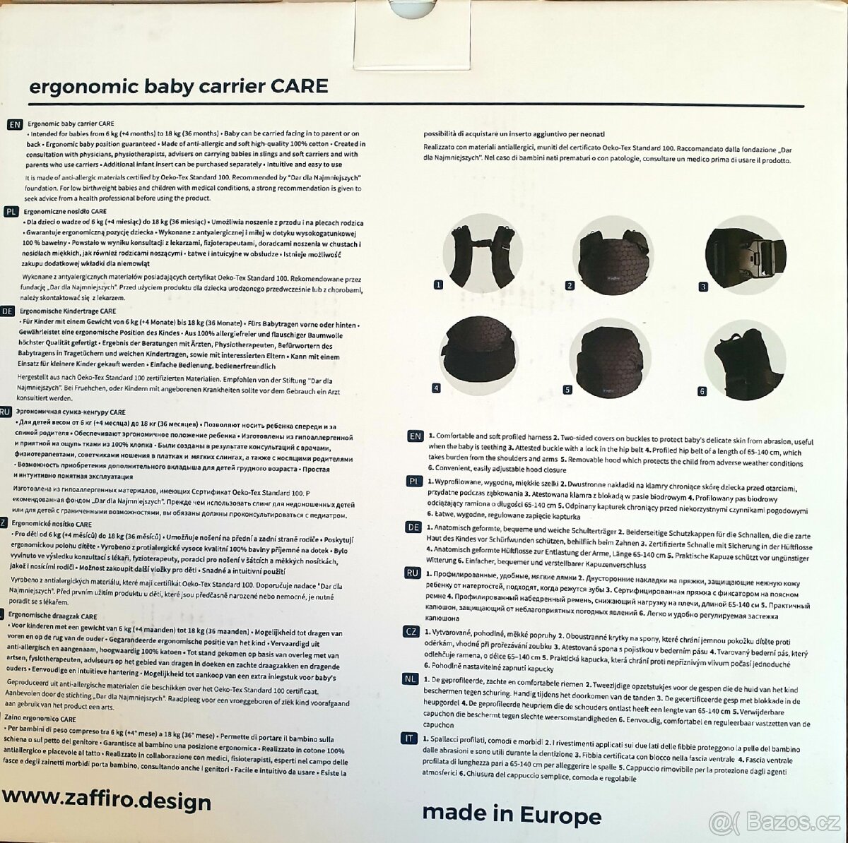 Ergonomické nosítko ZAFIRRO - "NOVÉ" - 3