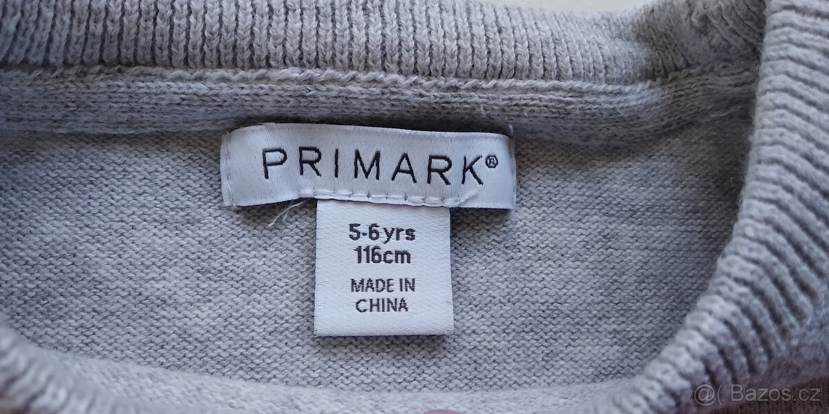 Dívčí svetr jednorožec, Primark, vel. 116 - 3