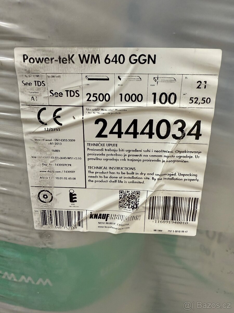 Izolační vata 100 - 3