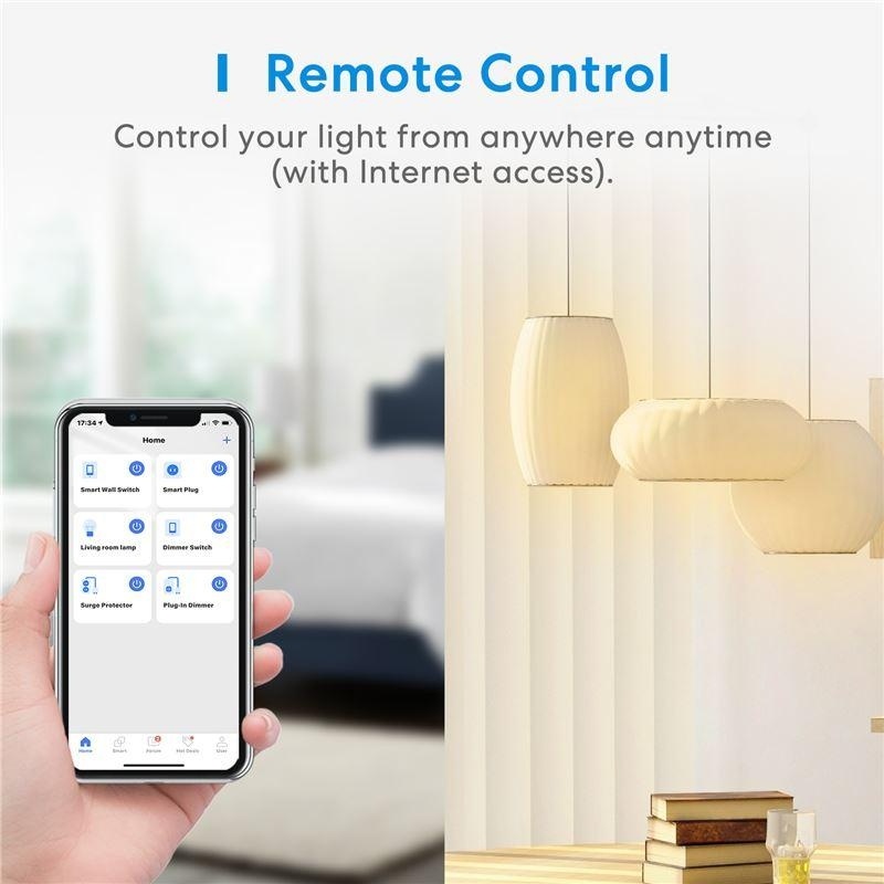 Meross Smart Wi-Fi In-Wall Switch - 3