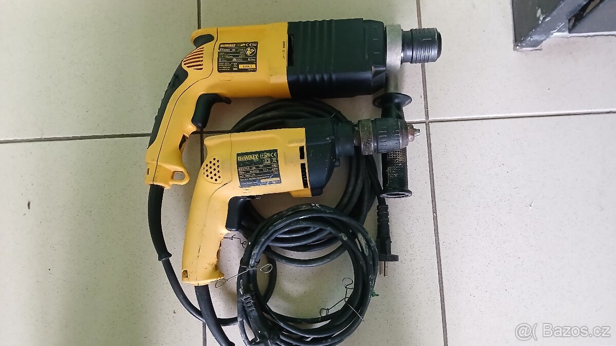 Vrtací kladivo DeWALT + vrtačka - 3
