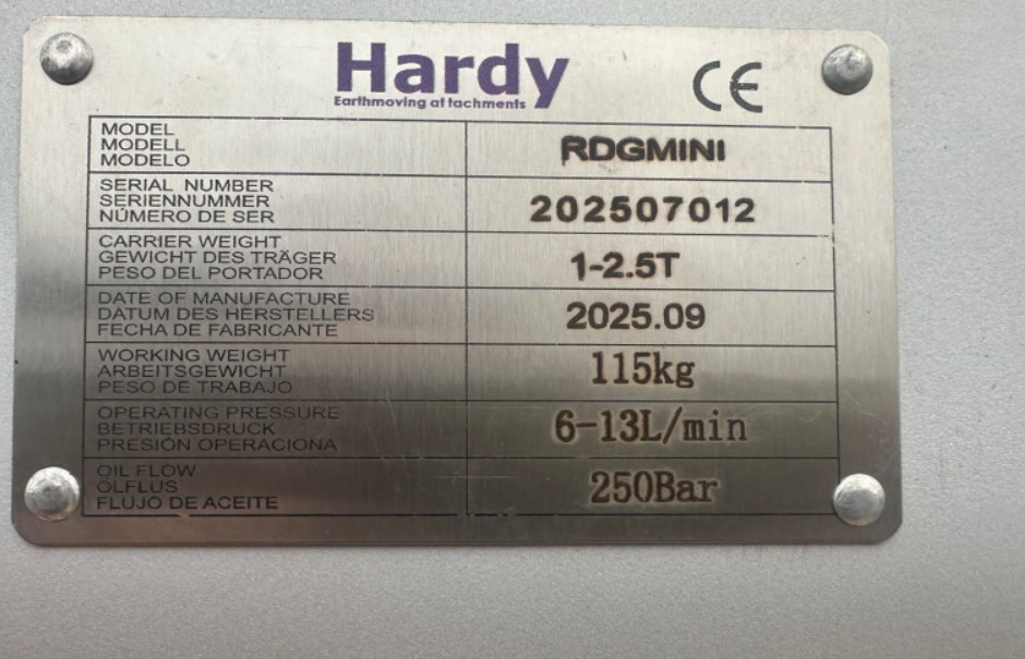 Hydraulický drapák pro minibagr RDGMINI-MS03, 115kg - 3