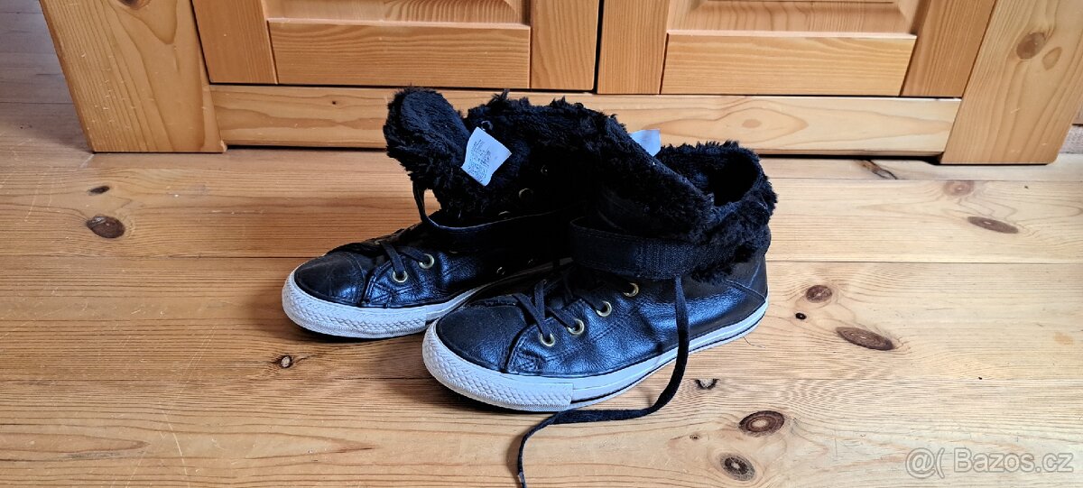 Zimní Converse s kožíškem, vel.38 - 3