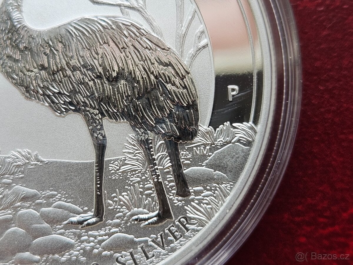 1 oz stříbrná mince Australský Emu 2019 chyboražba - 3