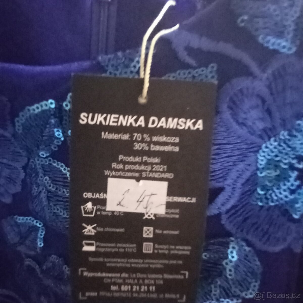 Společenské šaty velikost 58 - 3