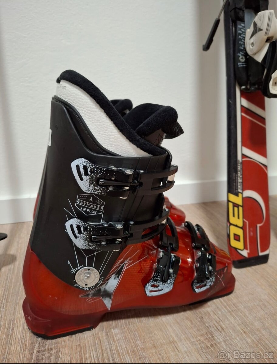 Dětské lyže 130 + lyžáky + hůlky - 3