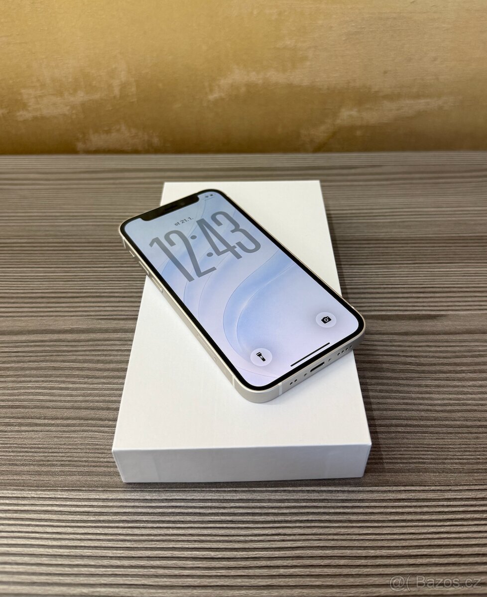 Apple iPhone 12 mini 64GB bílá, baterie 100% - 3