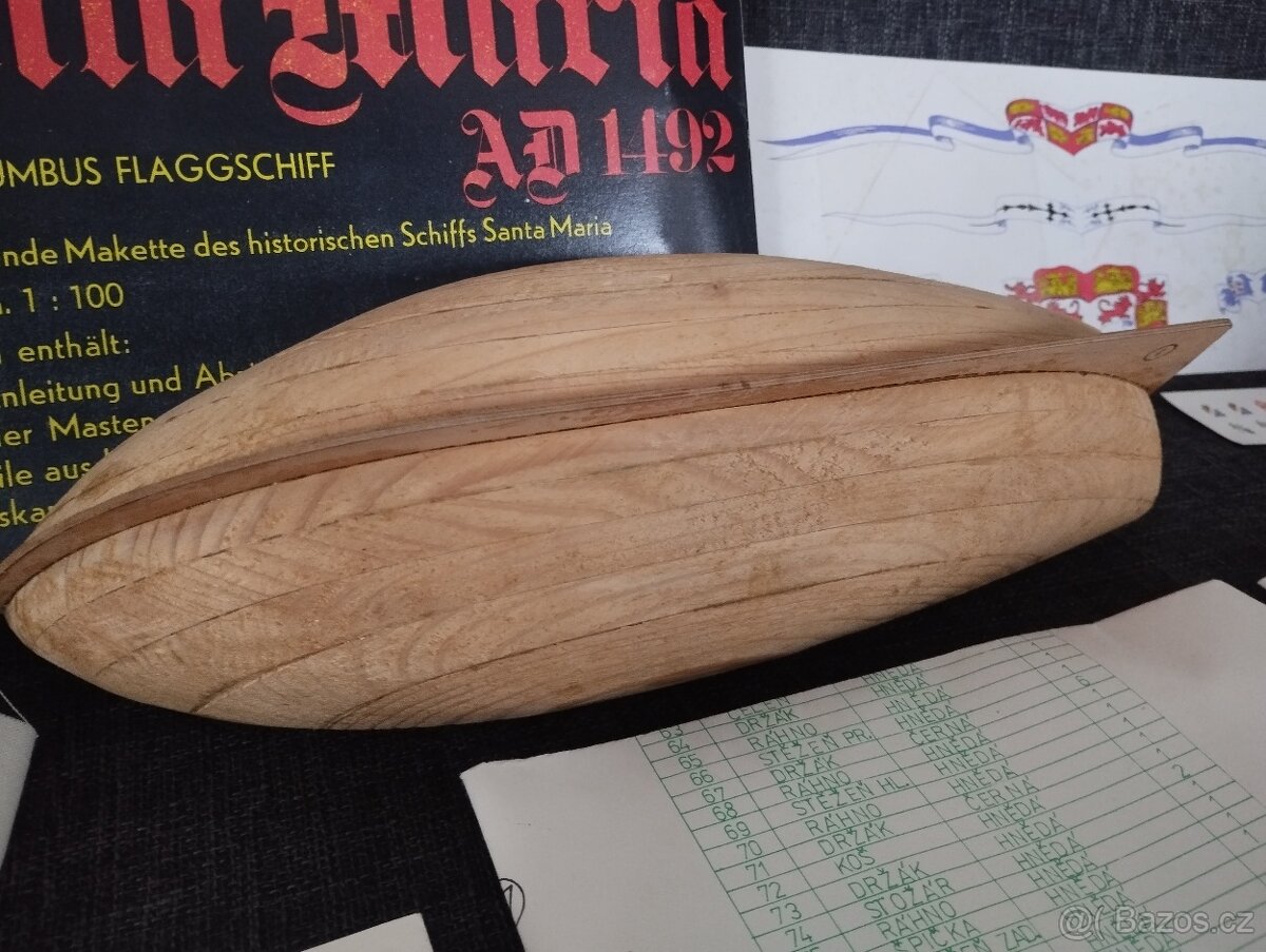 Santa Maria dřevěný model - 3