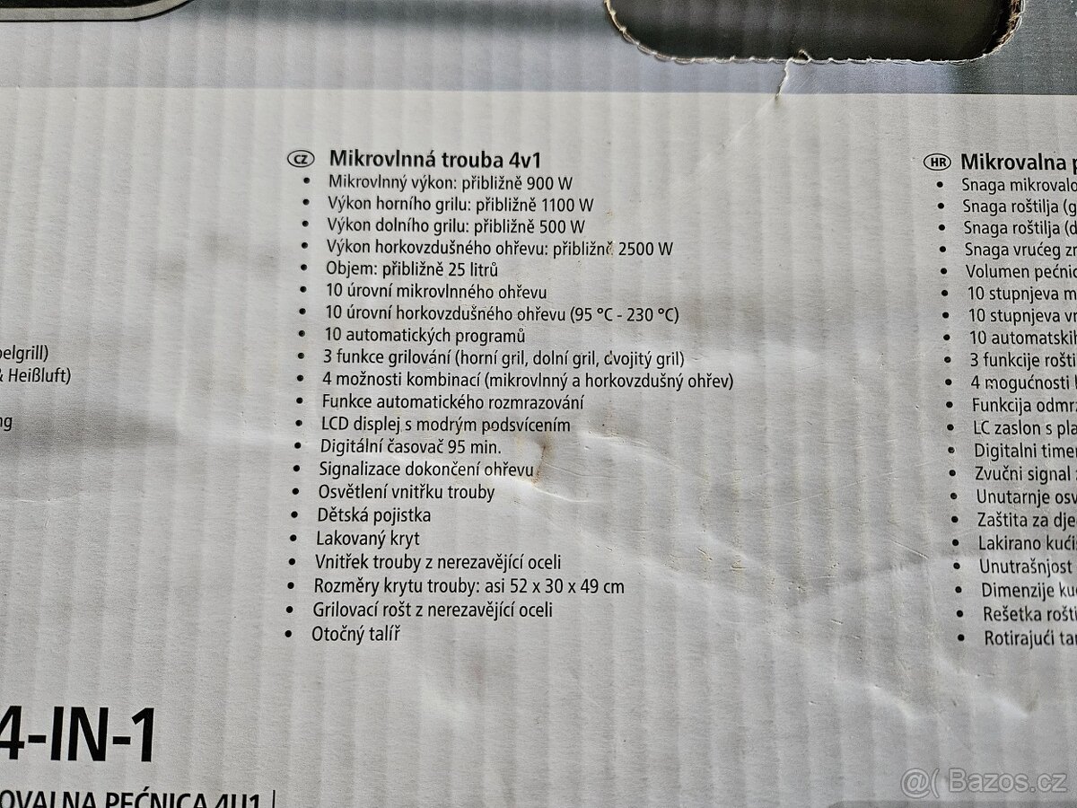 mikrovlnná trouba 4v1 - 3