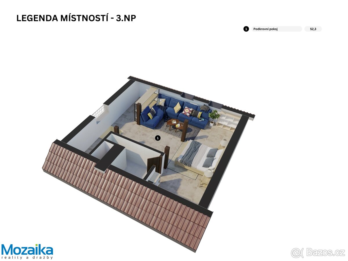 Rodinný dům s garáží a nádhernou zahradou Křepice u Hustopeč - 3