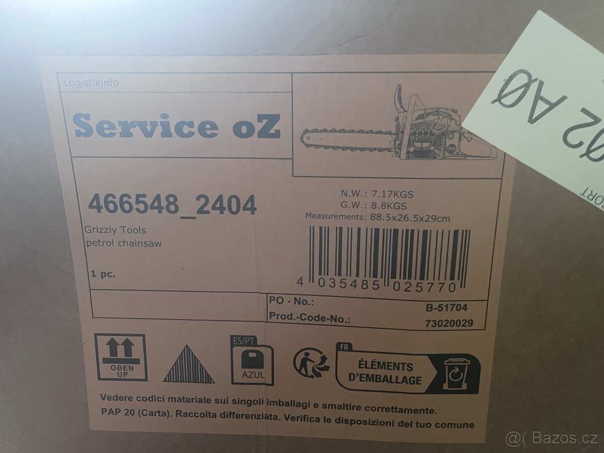 Benzínová řetězová pila PBKS 53 B3 - 3