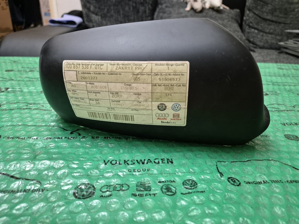 kryt pravého zpětného zrcátka černý Škoda Octavia I - 3