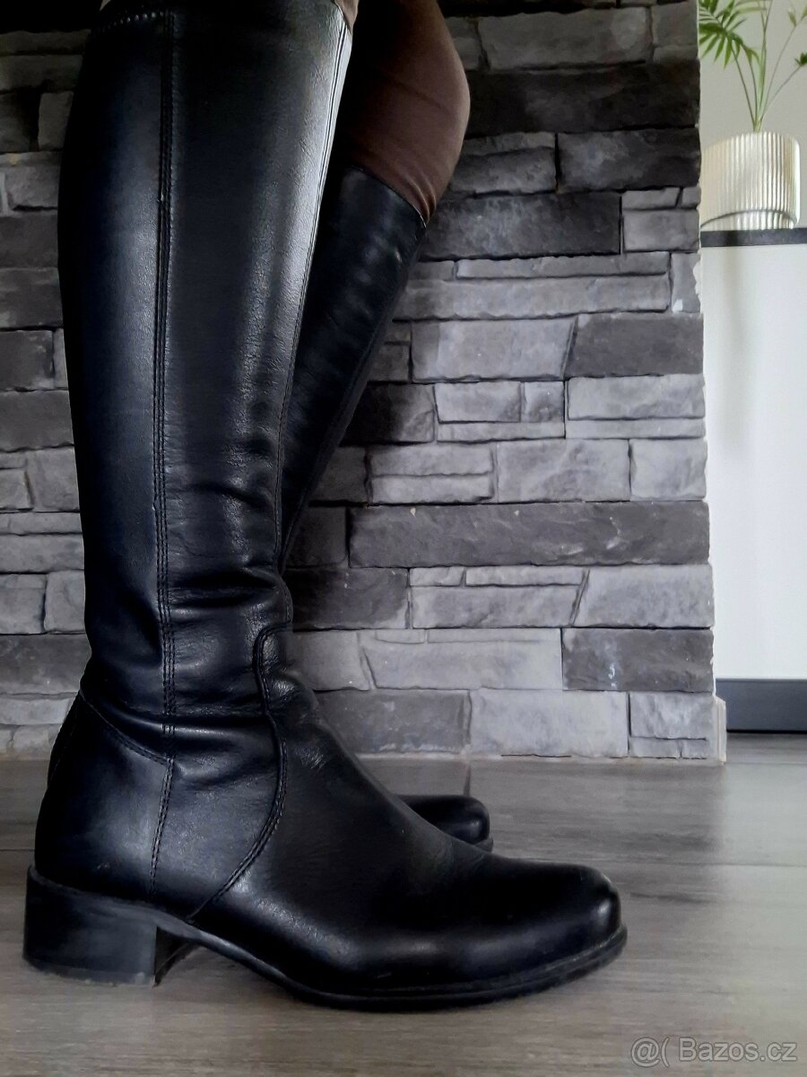 Dámske vysoké kozačky,velikost 36. - 3