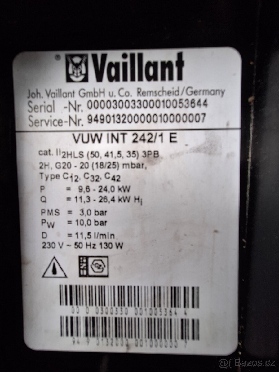 Plynový kotel Vailant VUW INT 242/1E - 3