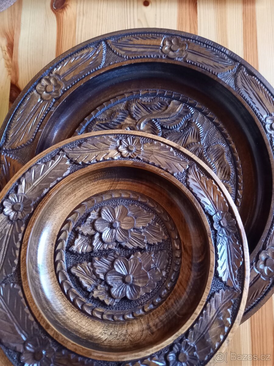 Dřevěné ozdobné talíře - 3