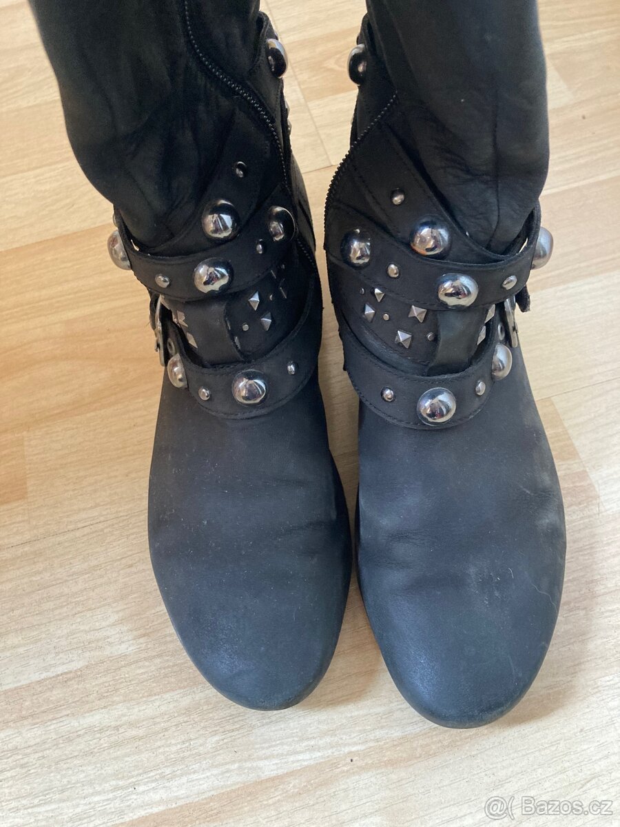 Kožené kozačky zn. Marc vel. 41 - 3
