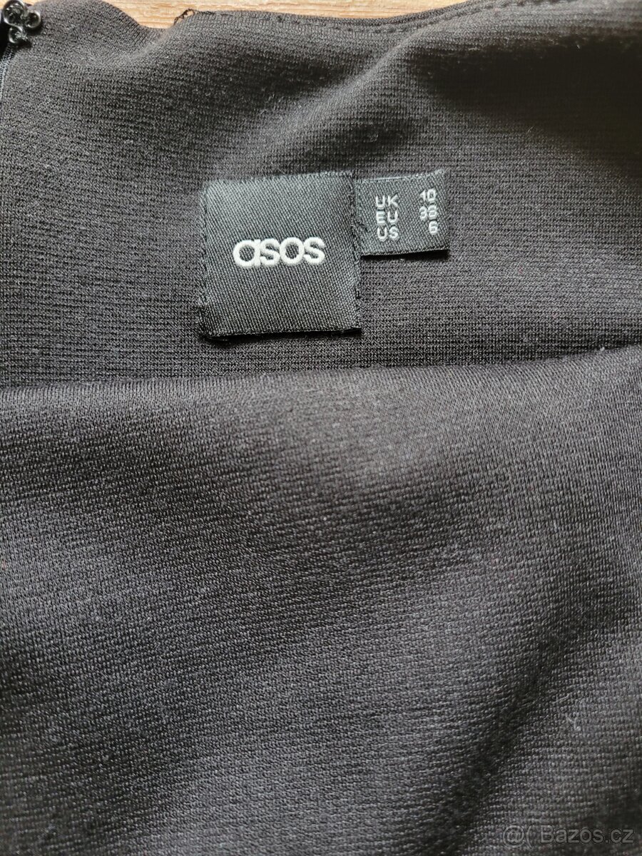Černé šaty Asos,vel.36/38 - 3