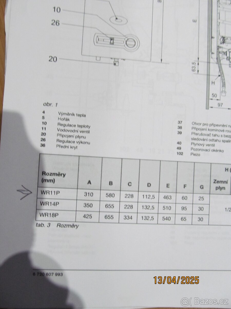 plynový bojler Junkers - 3