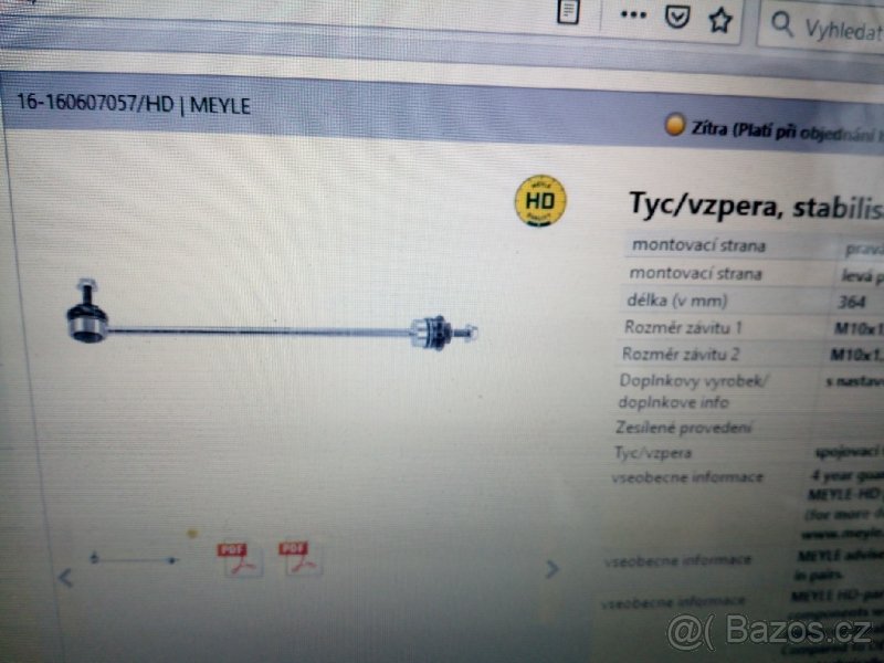 tyčka stabilizátoru Renault Laguna Espace Safrane - 3