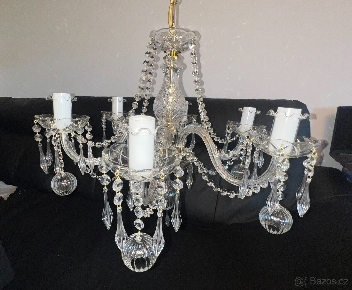 KŘÍŠTÁLOVÝ LUSTR - KAMENICKÝ ŠENOV, DESING BY PRECIOSA. NOVÝ - 3