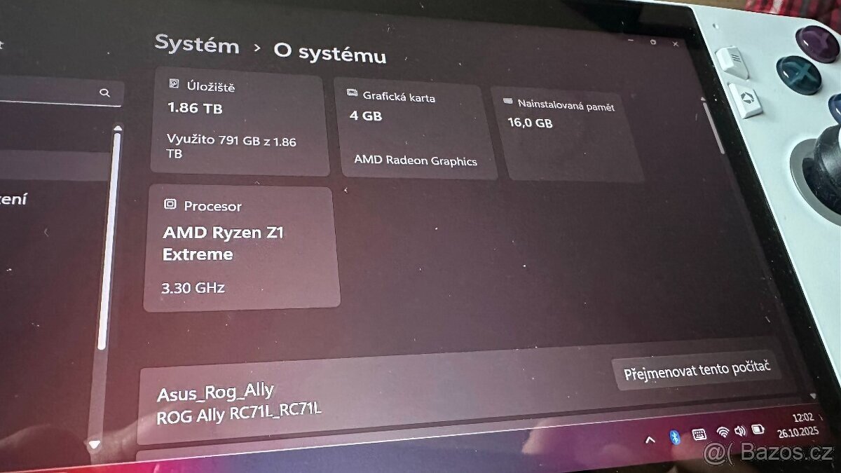 Asus Rog Ally Z1 Extreme 2TB, záruka Datar - 3