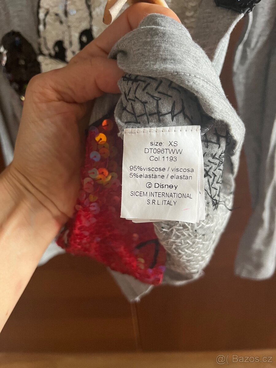 Tričko Disney Micky Mouse trpytky velikost XS - 3