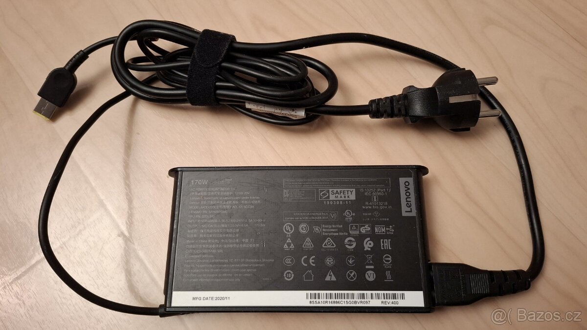 Lenovo Thinkpad Slim 170W AC Adapter (slim tip) - 3