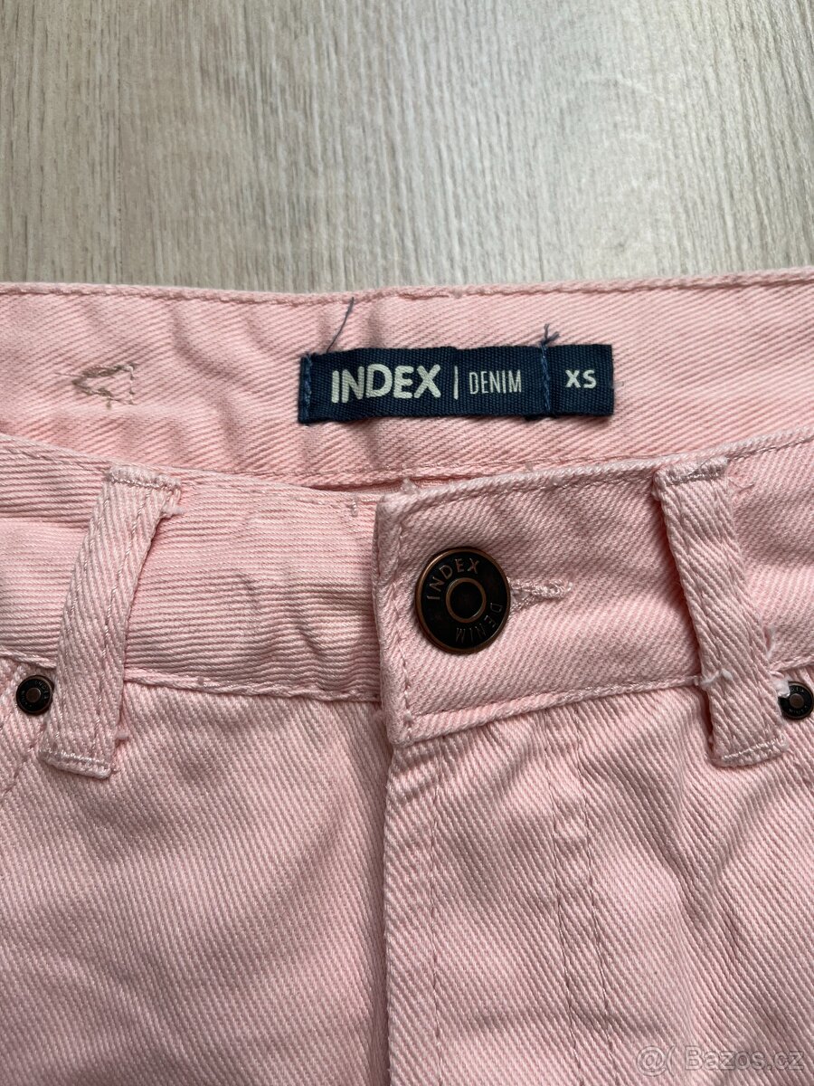 INDEX světle růžová sukně s vyšším pasem, vel. XS - 3