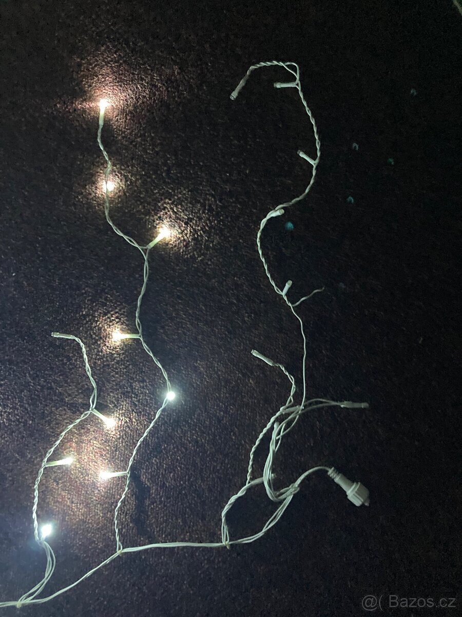 Vánoce Světýlka 5 m. s FLASH efektem bílé. - 3