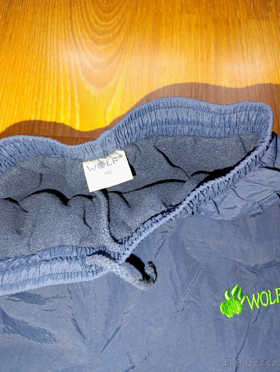 Zateplené kalhoty fleecem 116 nepromokavé - 3