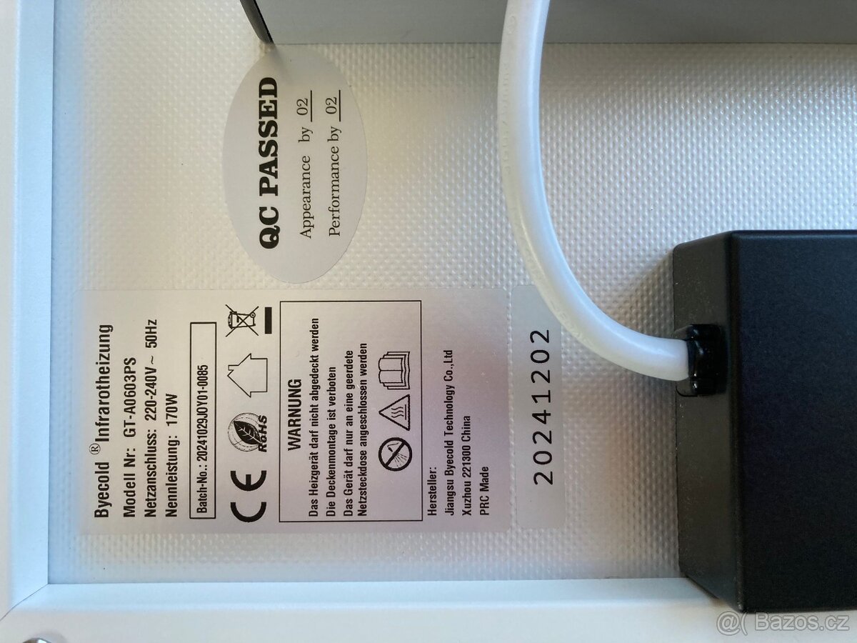 Topný infrapanel 170W - 3