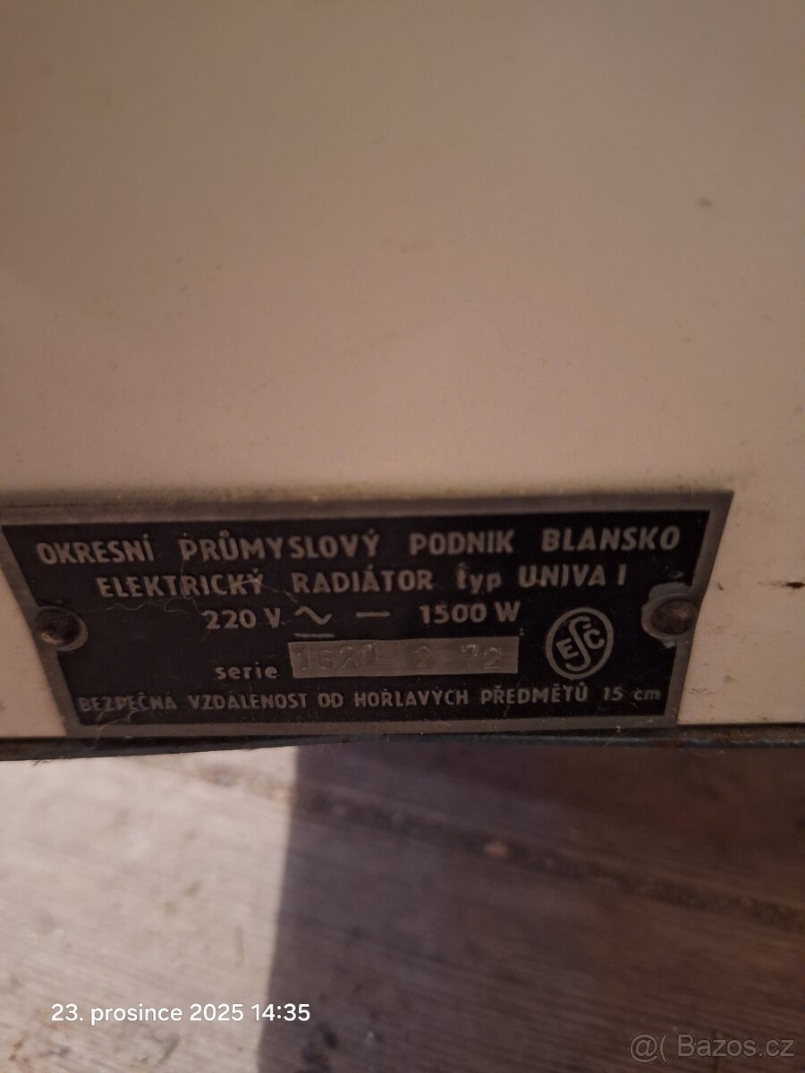 Elektrický radiátor. - 3