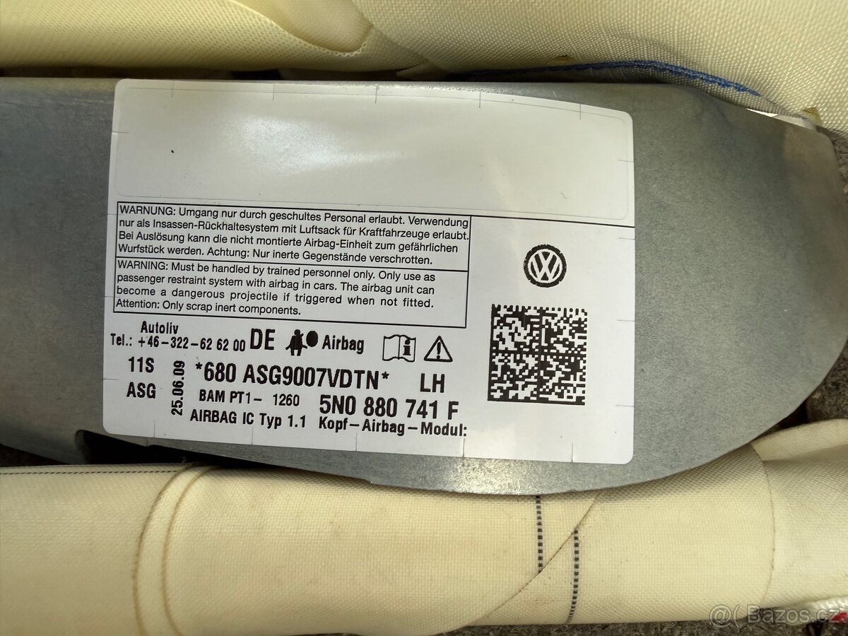 VW Tiguan stropní airbag. - 3