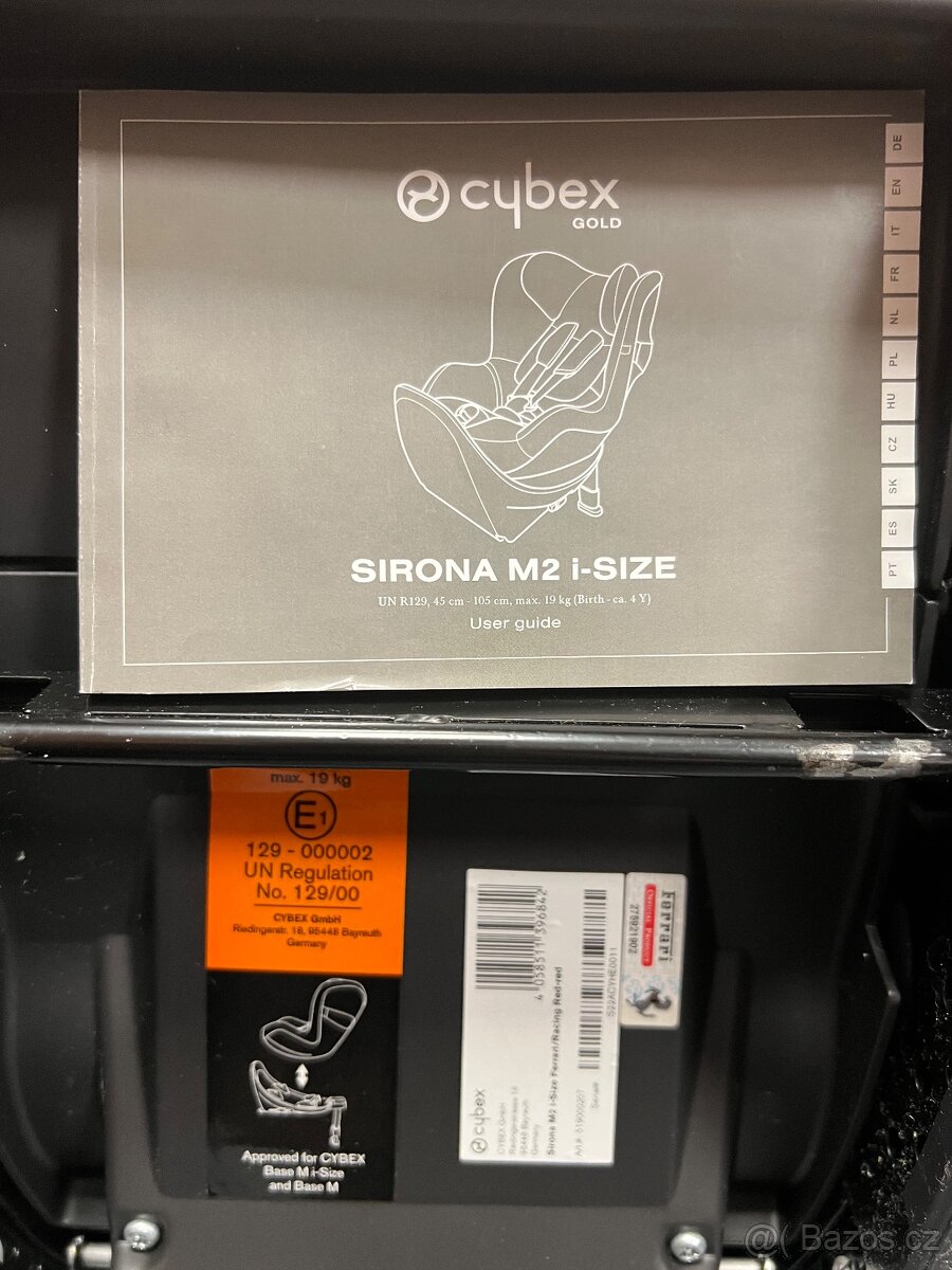 Autosedačka Cybex SIRONA M2 I-SIZE FERRARI 2019 Racing Red - 3