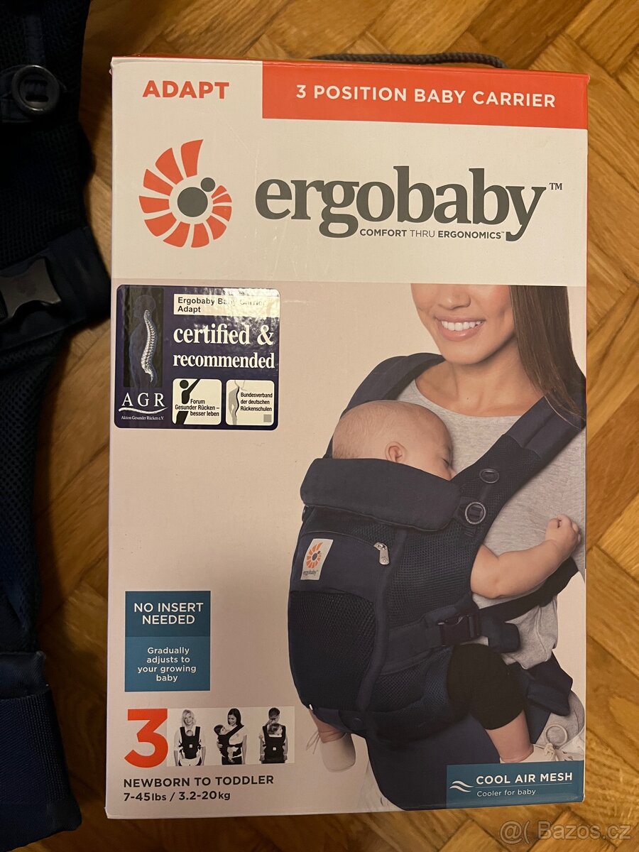 ERGOBABY Adapt nosítko Soft Flex Mesh - Midnight Blue - 3