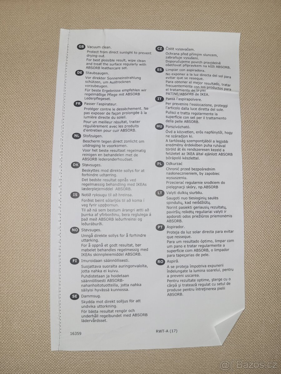 Kožené křeslo IKEA POANG - pravá kůže - 3