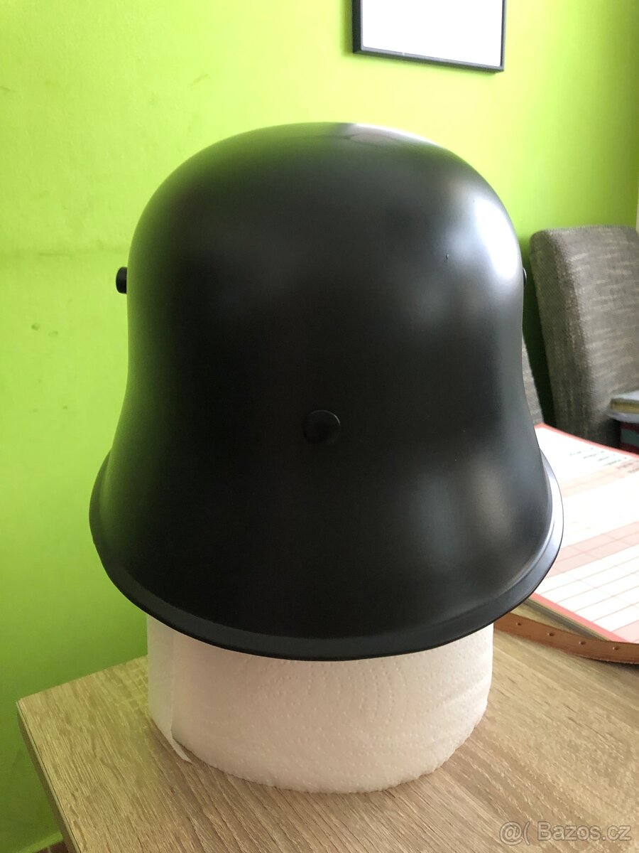 kovová Nemecka helma replika na chopper Motorce - 3