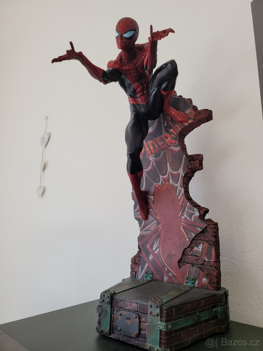 Sideshow Spiderman,comiquette black suit - 3