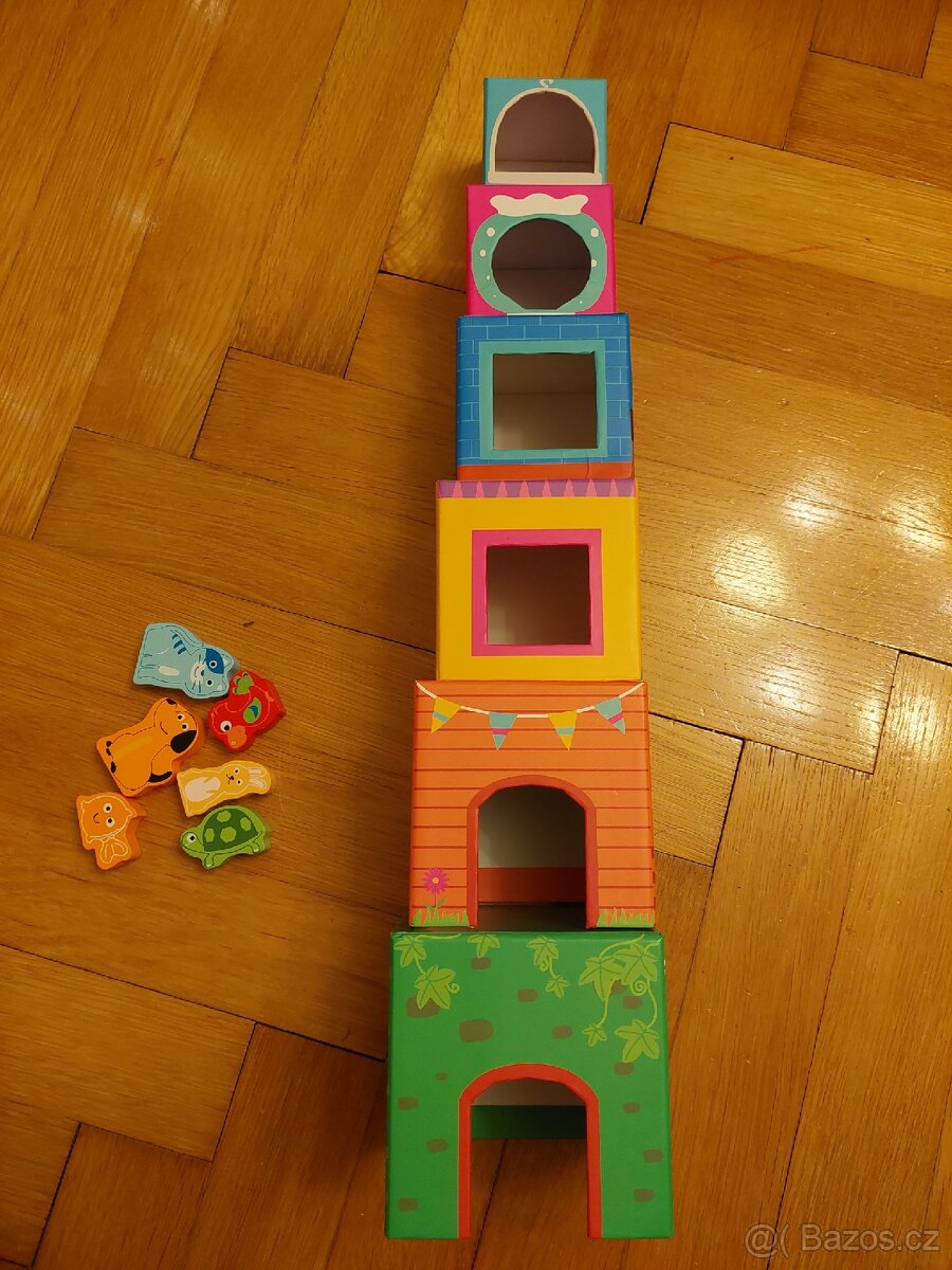 Věž z kostek se zvířátky - 3