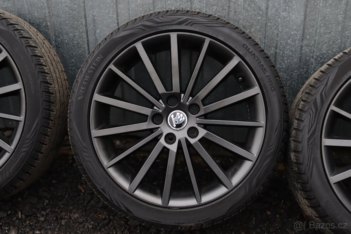 18" - ALU kola Škoda TURINI 7,5x18 ET51 + pneu 225/40 R18 - 3