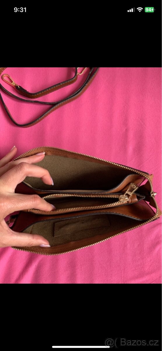 Krasna hneda kabelka Michael Kors - 3