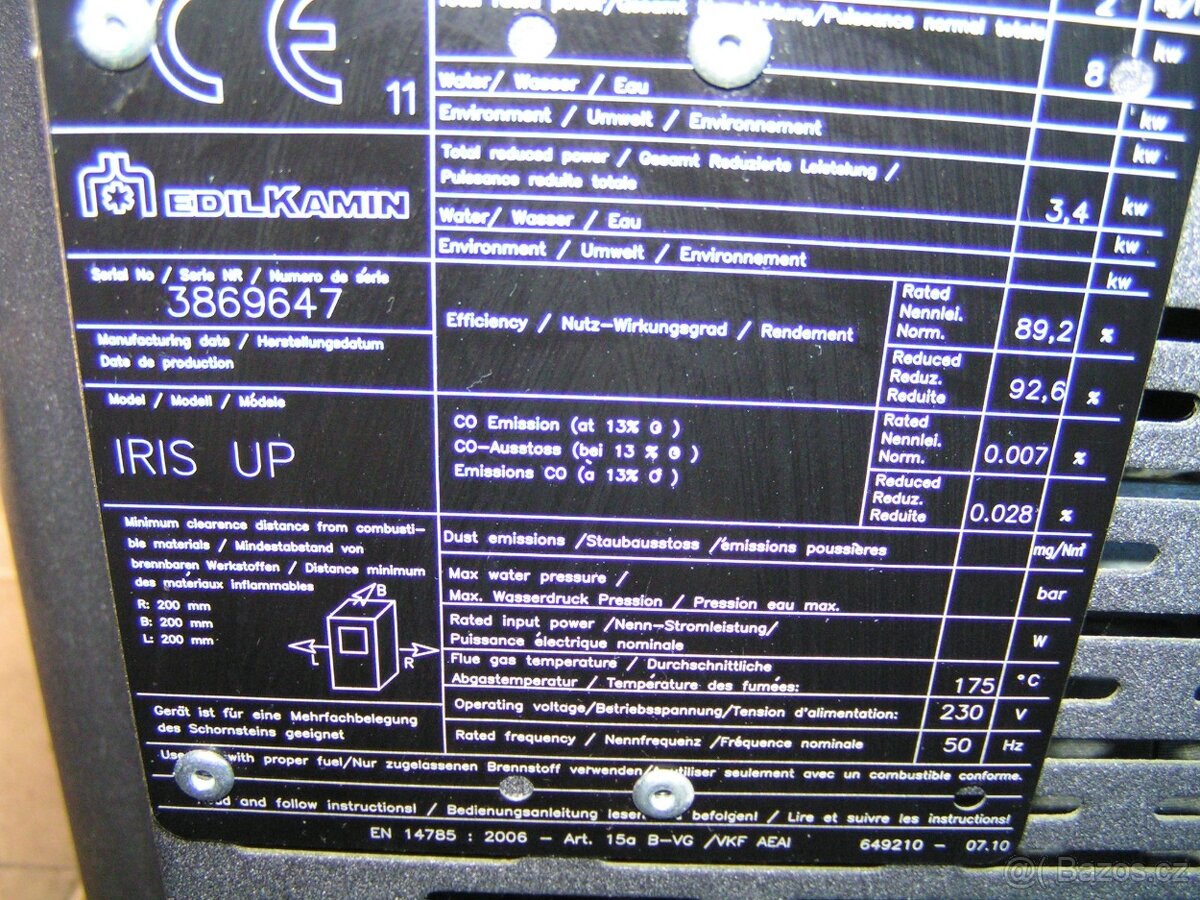 PELETOVÁ KAMNA EDILKAMIN IRIS UP - 3