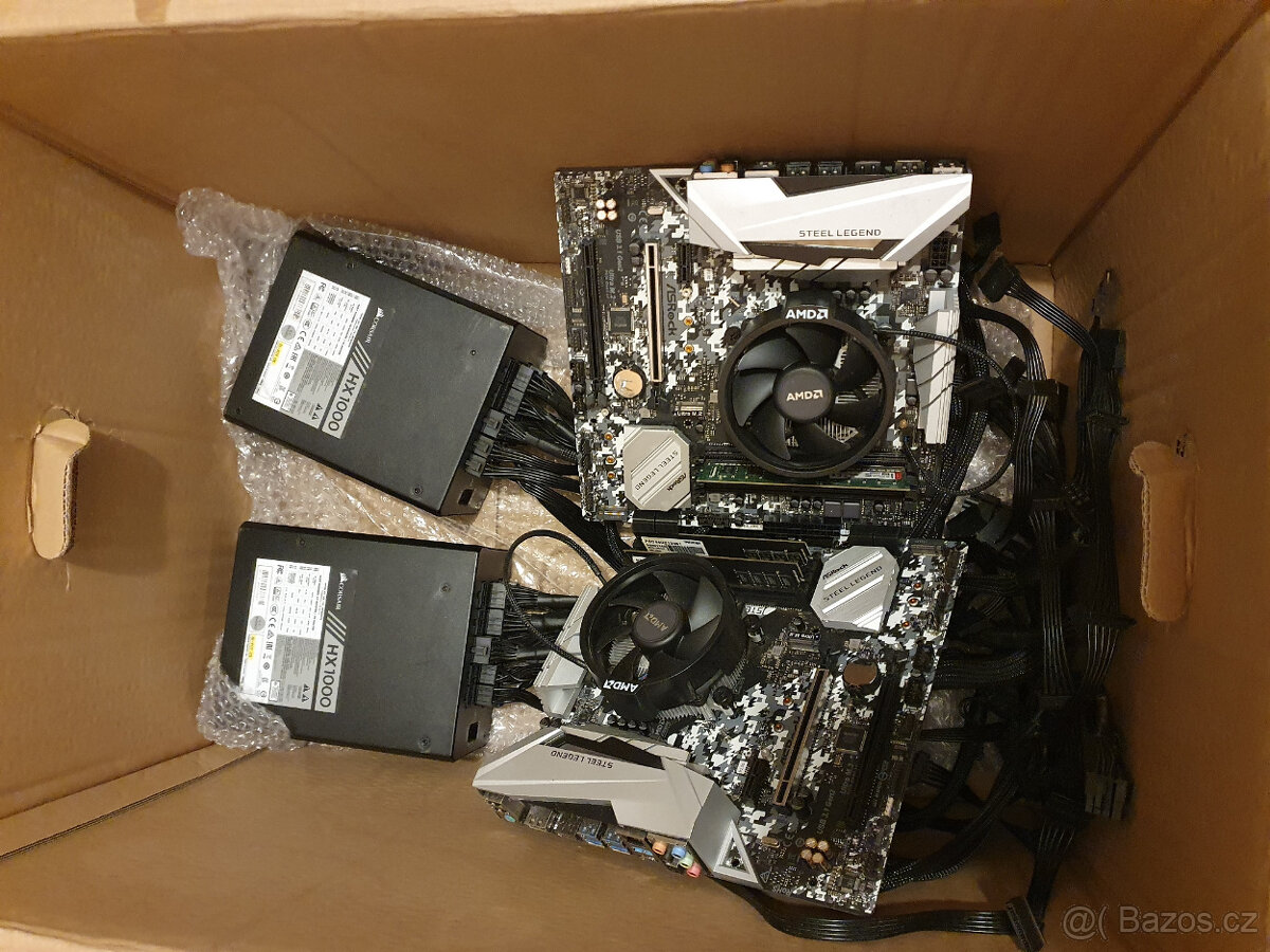 Prodám rigy, 30x RX 5700 XT - 3