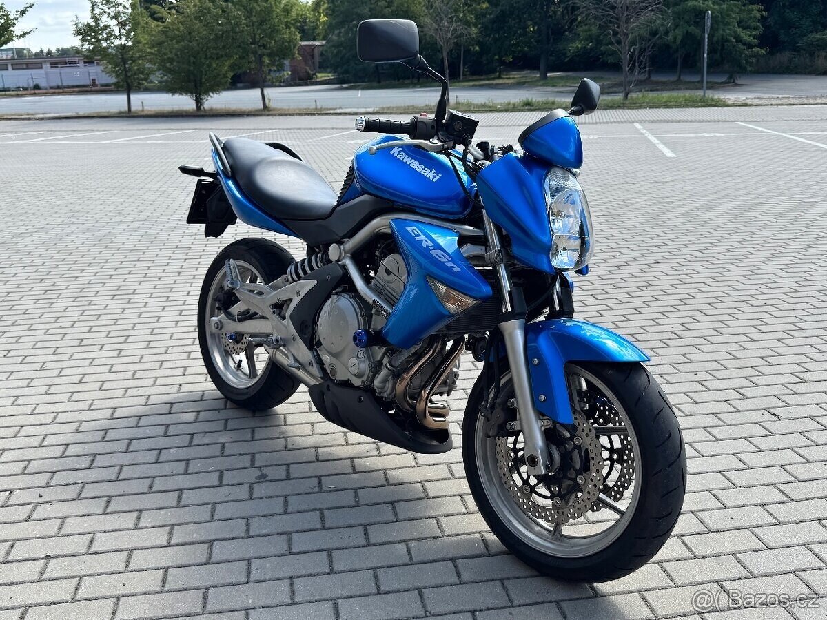 Kawasaki ER-6N 53kW 10/2008, 20TKM, Nové pneu, STK 2029 - 3