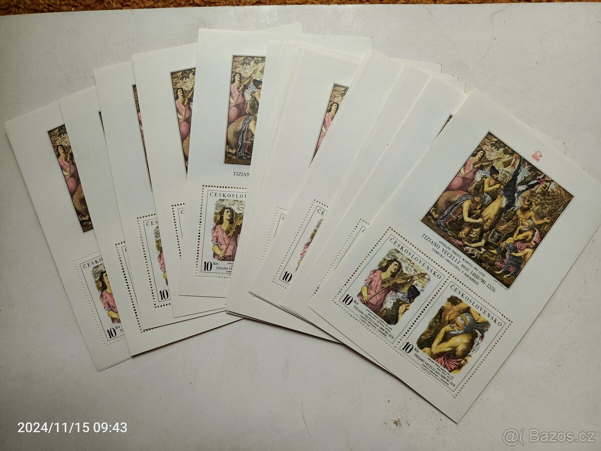 Poštovní známky, aršík, příležitostní tisk. - 3