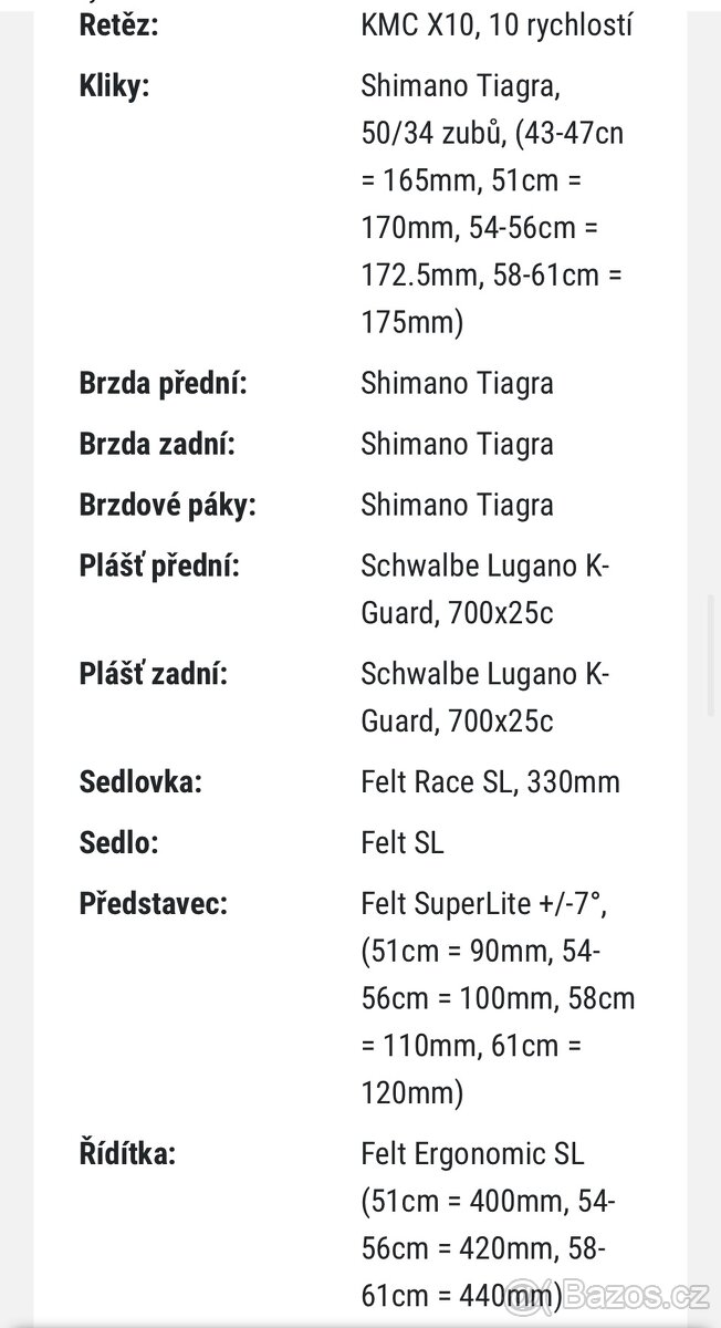 Silniční kolo Felt - 3