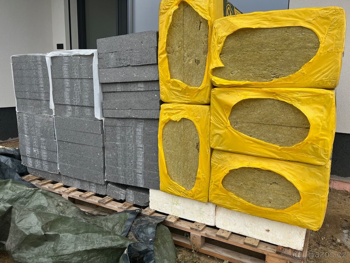 Zateplovací vata a šedý polystyrén - 3